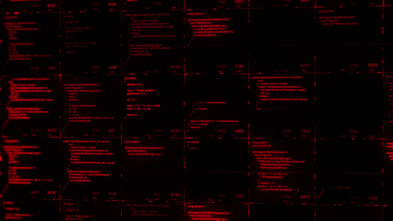 visualización de código de computadora abstracto