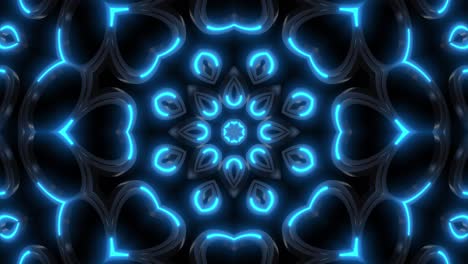 patrón de mandala de neón abstracto