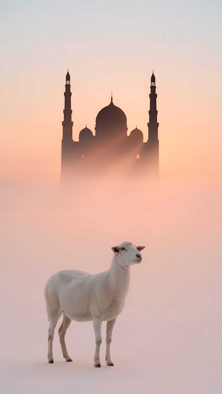 Eid al-Adha Mosque 4K Islamic Background
