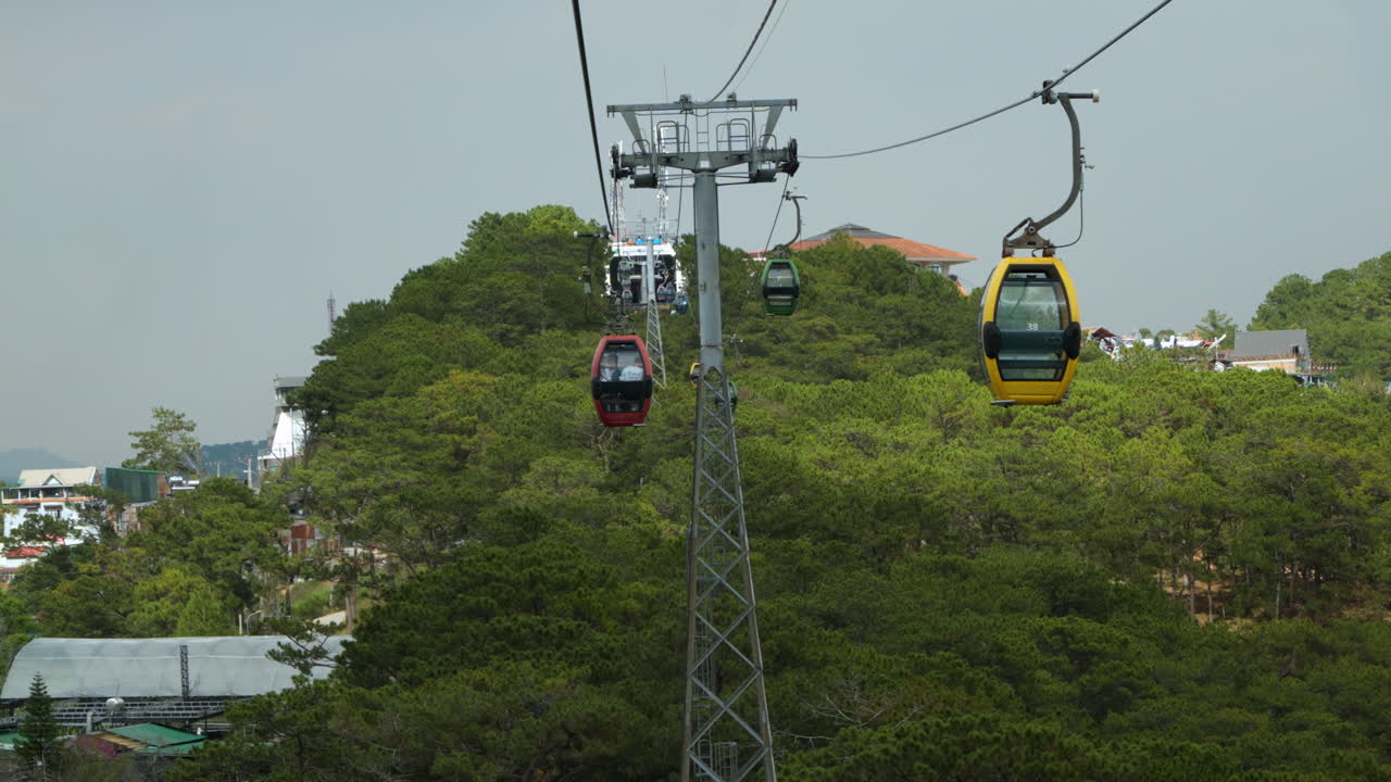 Punto di vista: Viaggio sulla funivia di Da Lat City in Vietnam