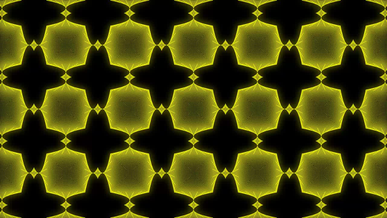 Yellow color Pattern gothic design animation motion graphics