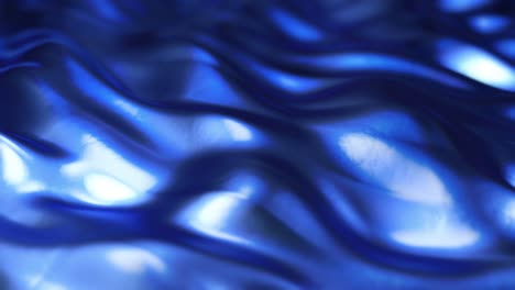 abstracto brillante reflectante azul oscuro gradiente superficie ondas que fluyen - 4k movimiento de bucle sin costuras animación de fondo