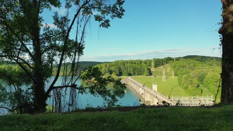 Drone-reveals-of-the-Norris-Dam-in-Rocky-Top-Tennessee