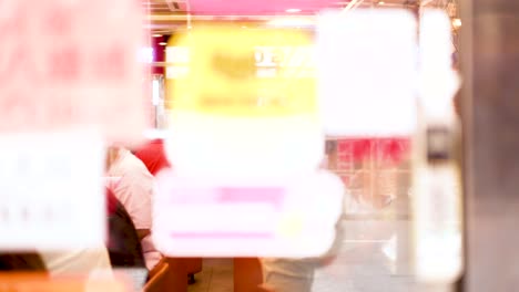 people enjoying meals in a bustling restaurant