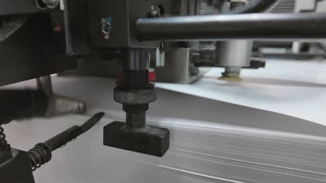 close up printing equipment. large format inkjet printer
