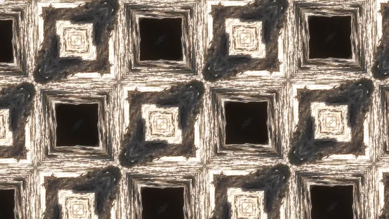 다채로운 추상적인 배경과 칼레도스코프 효과의 움직임