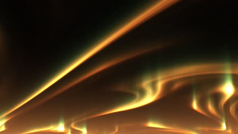 beautiful golden northern lights in the night sky