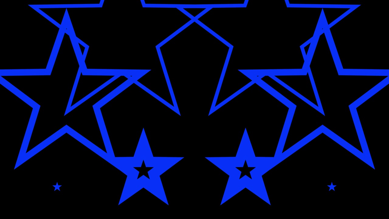 Shape animation star spreading motion graphics