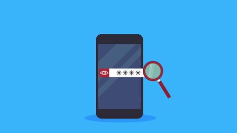 dispositivo de teléfono inteligente con lupa