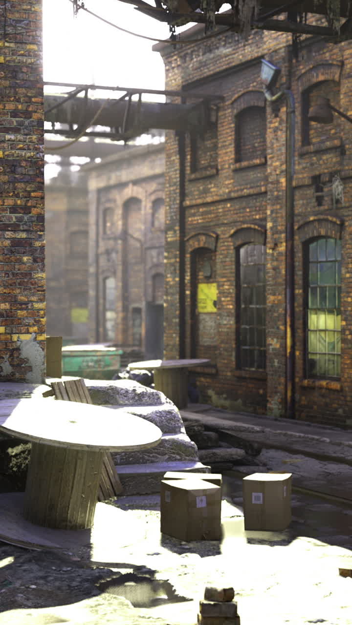 Urban exploration in an abandoned industrial area filled with forgotten history