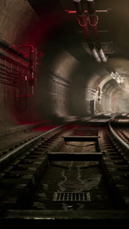 explorando un túnel subterráneo abandonado