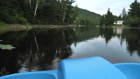 Pedalo-moving-on-lake-water