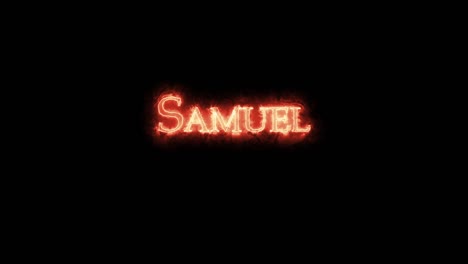 samuel written with fire. loop