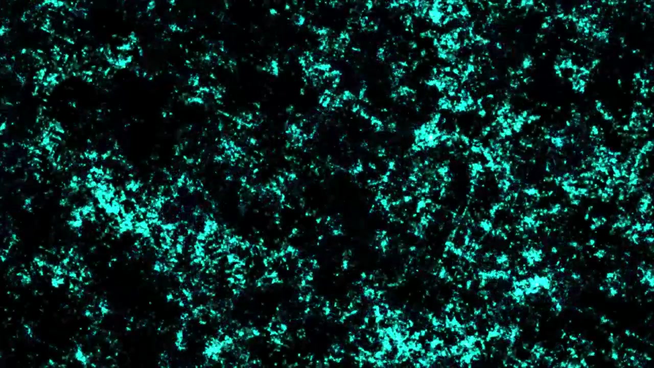 Blå funklende glitterbaggrund. Digitale blå farvebølgepartikler og lys med bokeh. Abstrakt baggrundskoncept for cyberspace og digital teknologiforbindelse.