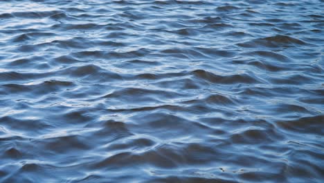 the texture of the waves on the surface of the water in windy weather