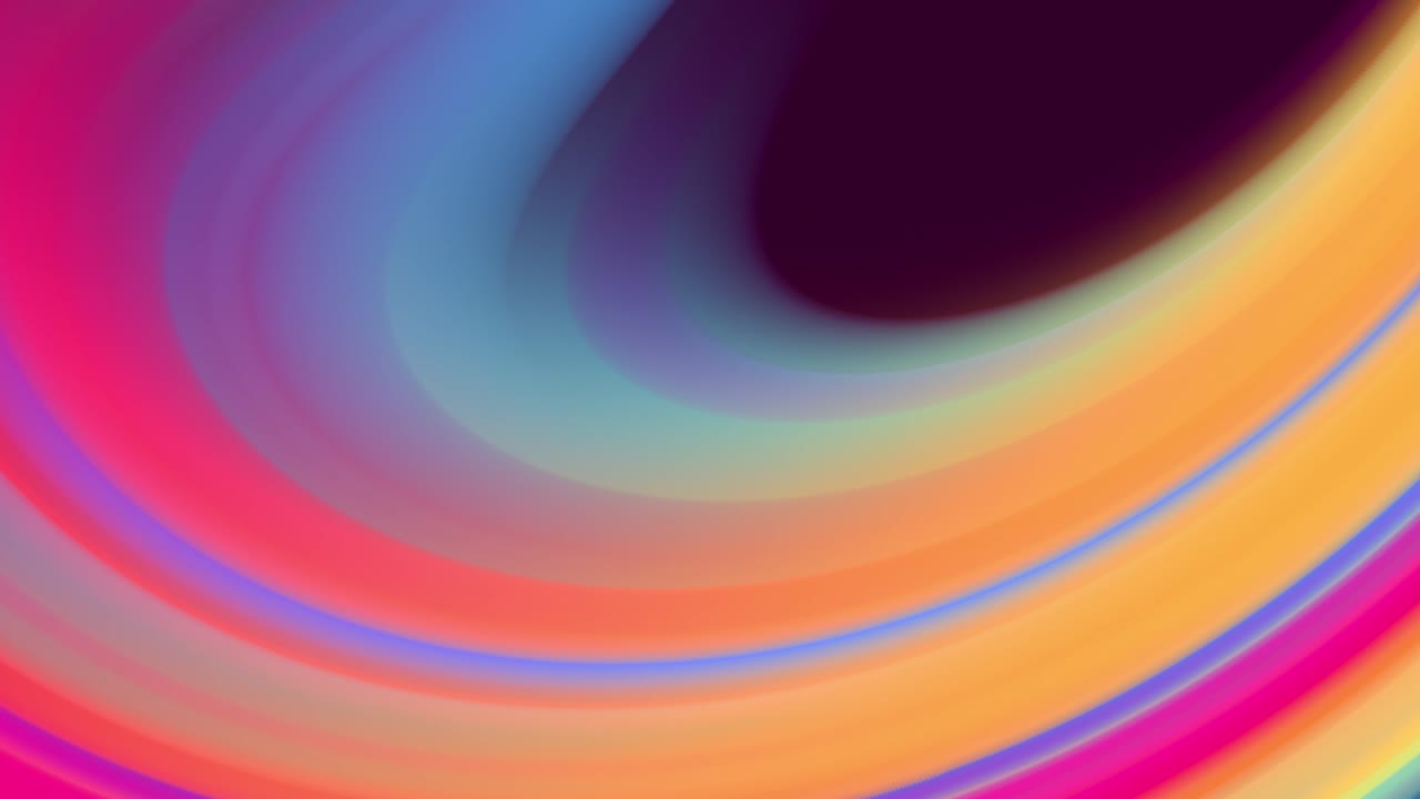 el gradiente de los colores del arco iris se desplaza cíclicamente en bucle. es un hermoso fondo abstracto de 4k con animación de bucle sin fisuras para presentaciones de vacaciones o cosas de moda en estilo de diseño en movimiento.