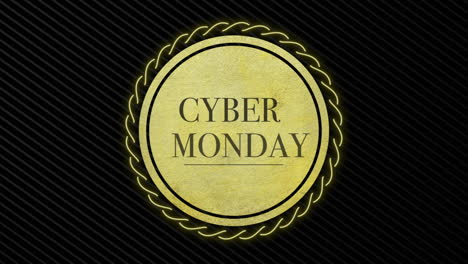 Modern-Cyber-Monday-text-in-gold-circle-on-black-gradient