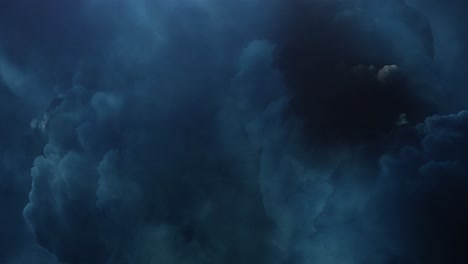 dark and moving cumulonimbus clouds in the sky, thunderstorm