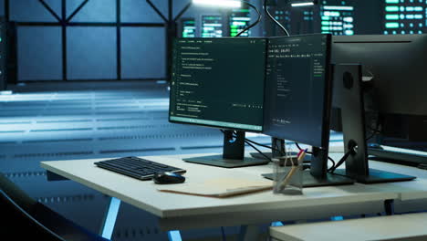 Computadoras-En-El-Centro-De-Datos-Utilizadas-Para-Monitorear-Ataques-De-Seguridad.