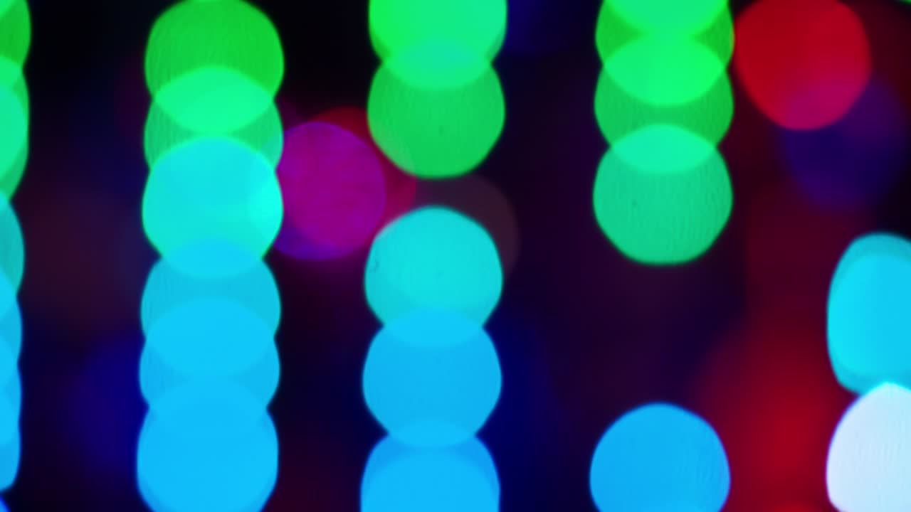 luces de neón bokeh de color borroso