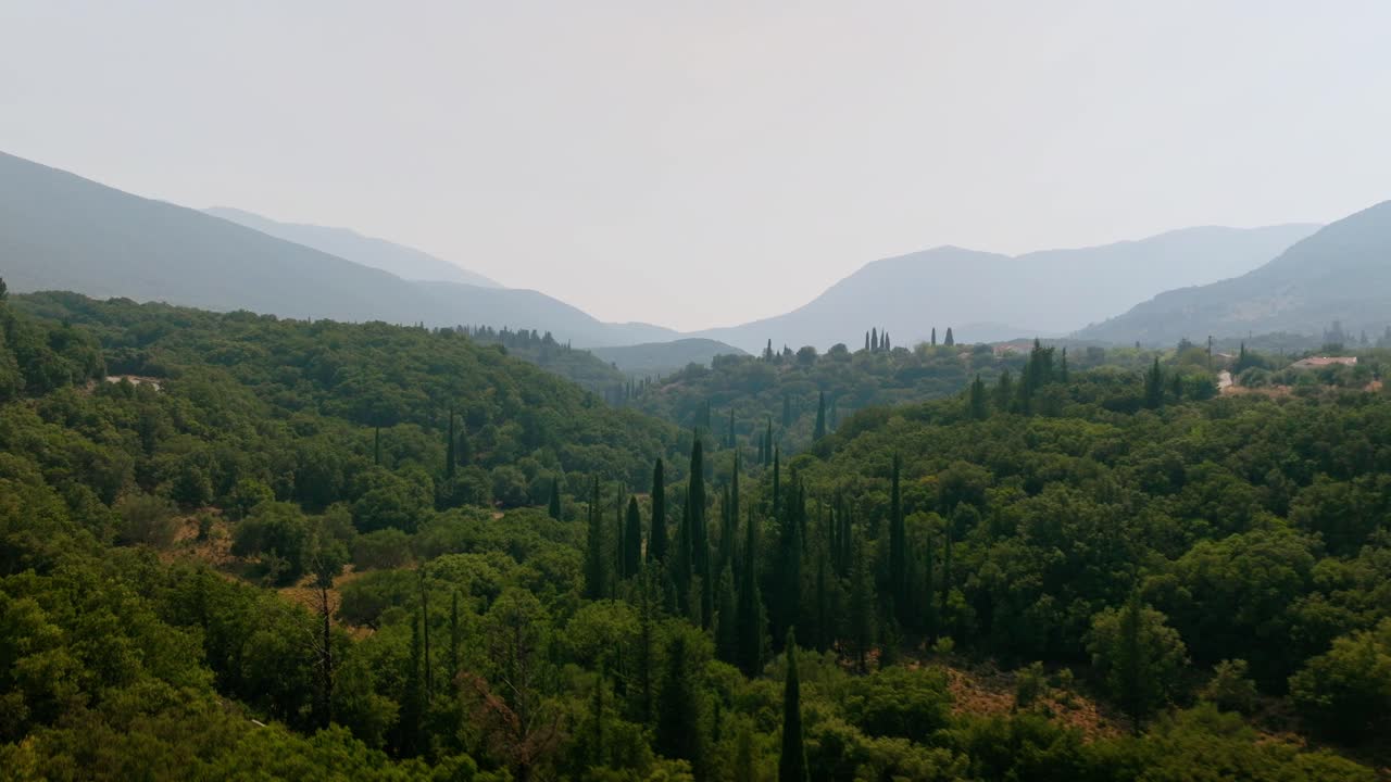 그리스 의 케팔로니아 섬 의 영화 공중 촬영