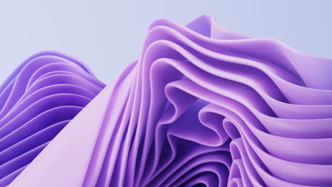 flowing gradient purple curve ribbons background, 3d rendering.