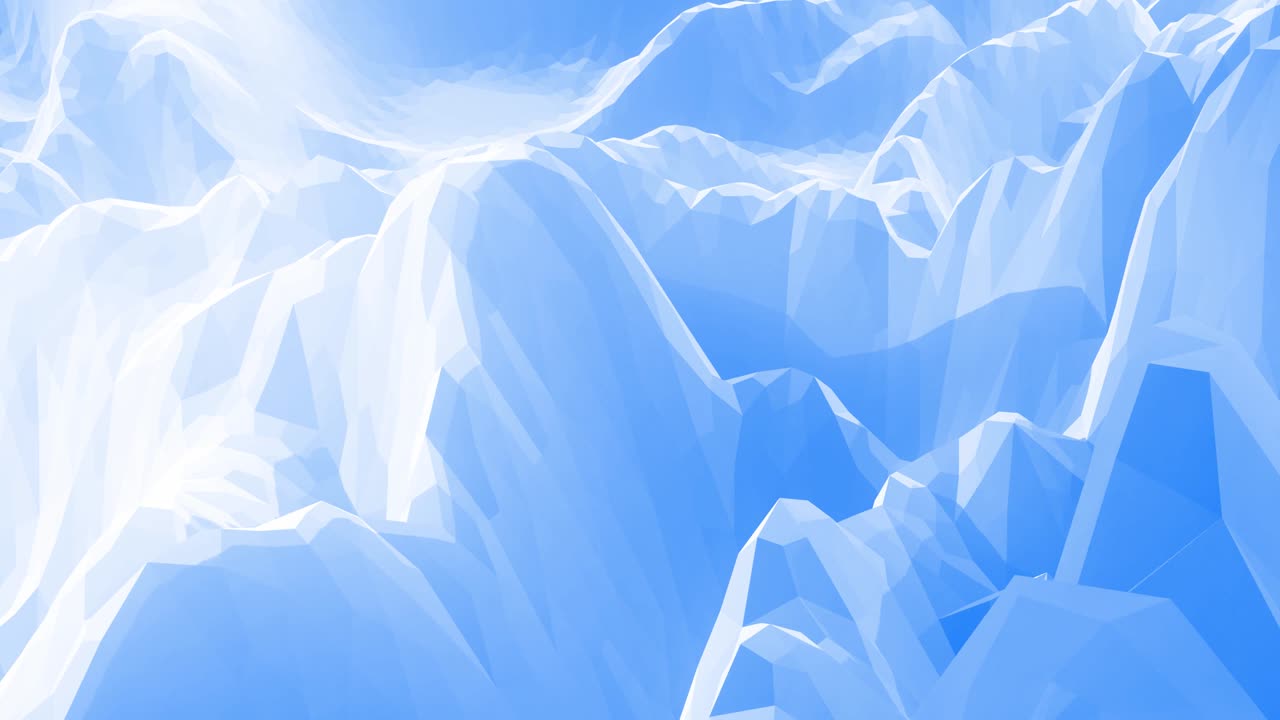스타일리시 블루 화이트 크리에이티브 추상 저 폴리 배경 4k 추상 파동 패턴 루프로 표면을 이동 부드러운 부드러운 무 애니메이션 간단한 미니멀 기하학 bg