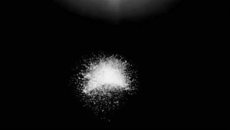 white powder animated overlay, transparent 4k video, alpha channel, prores 4444