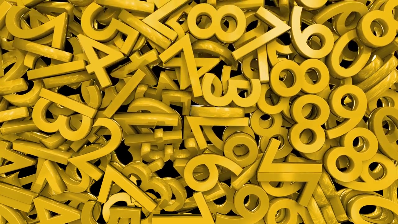 Numbers digits numerals fill screen math calculus school financial 4k