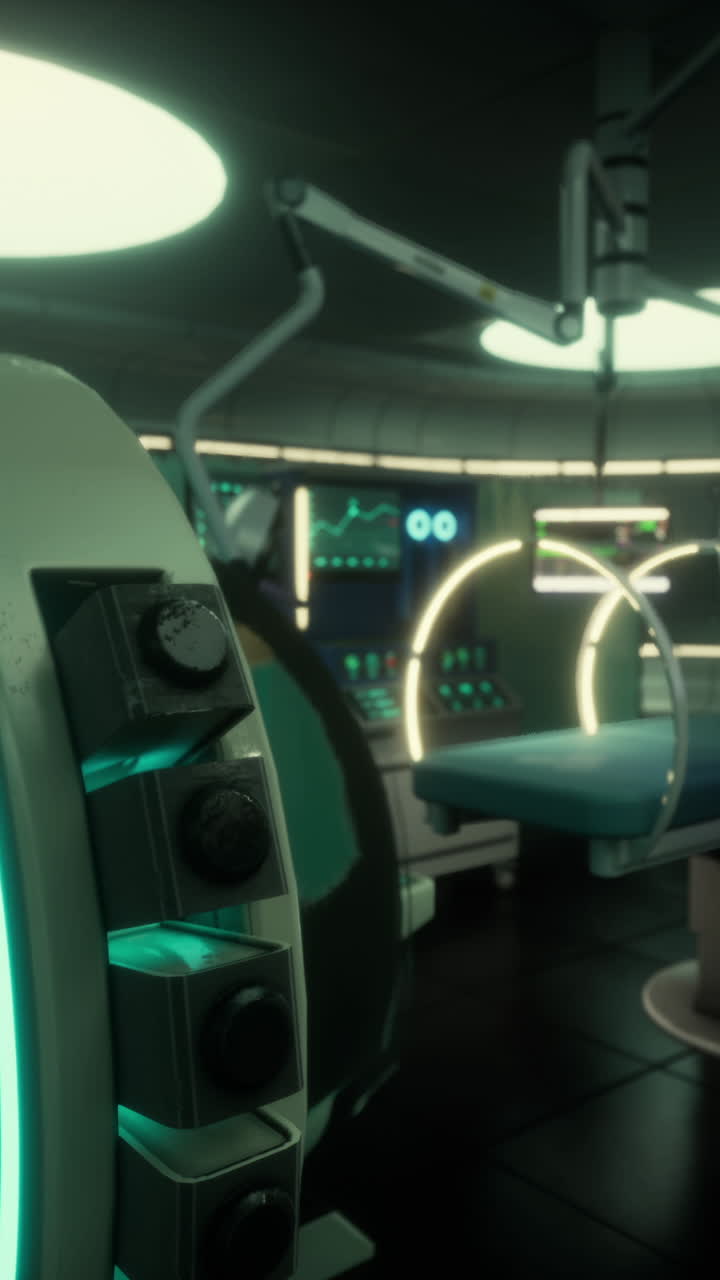 sala de operaciones futurista