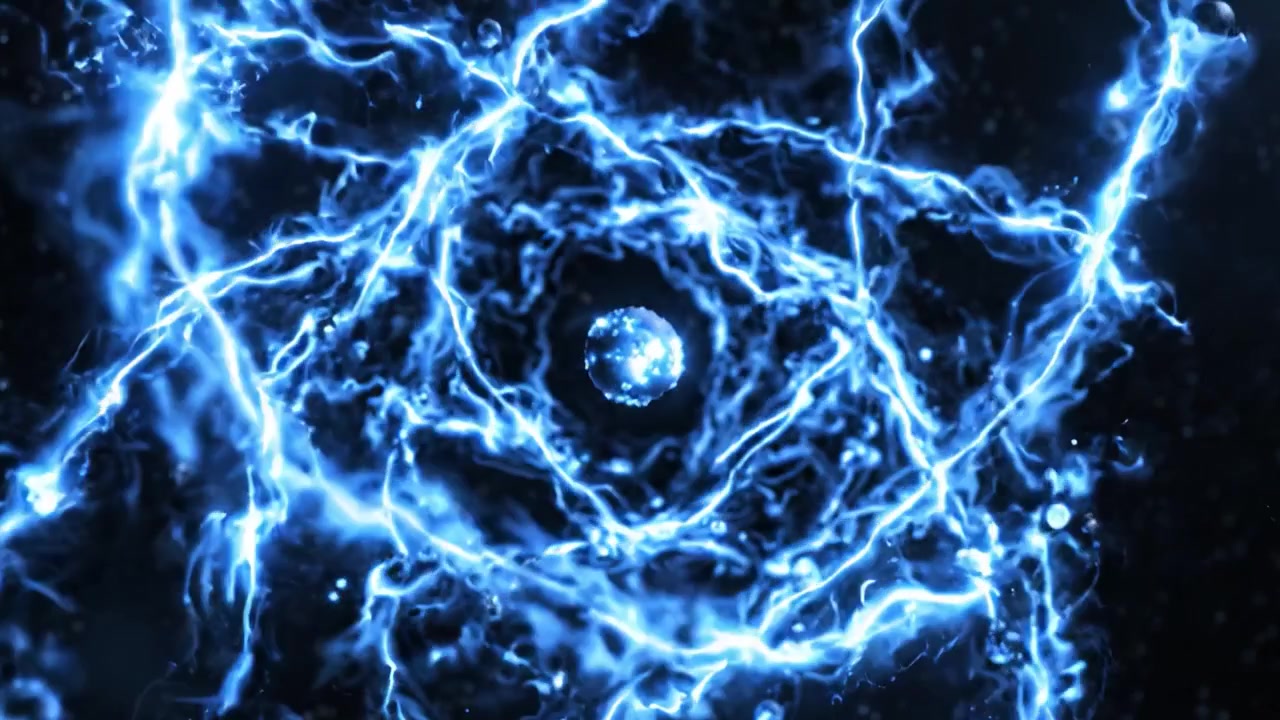 Una straordinaria rappresentazione visiva dell'energia cosmica rilasciata in un'esplosione stellare, che cattura l'intensità della forza dell'universo in uno splendido spettacolo di luce e movimento.