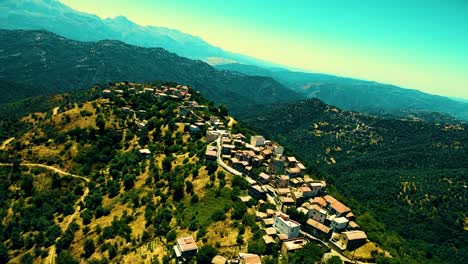 a berber village at the top of the mountain in tizi ouezou algeria