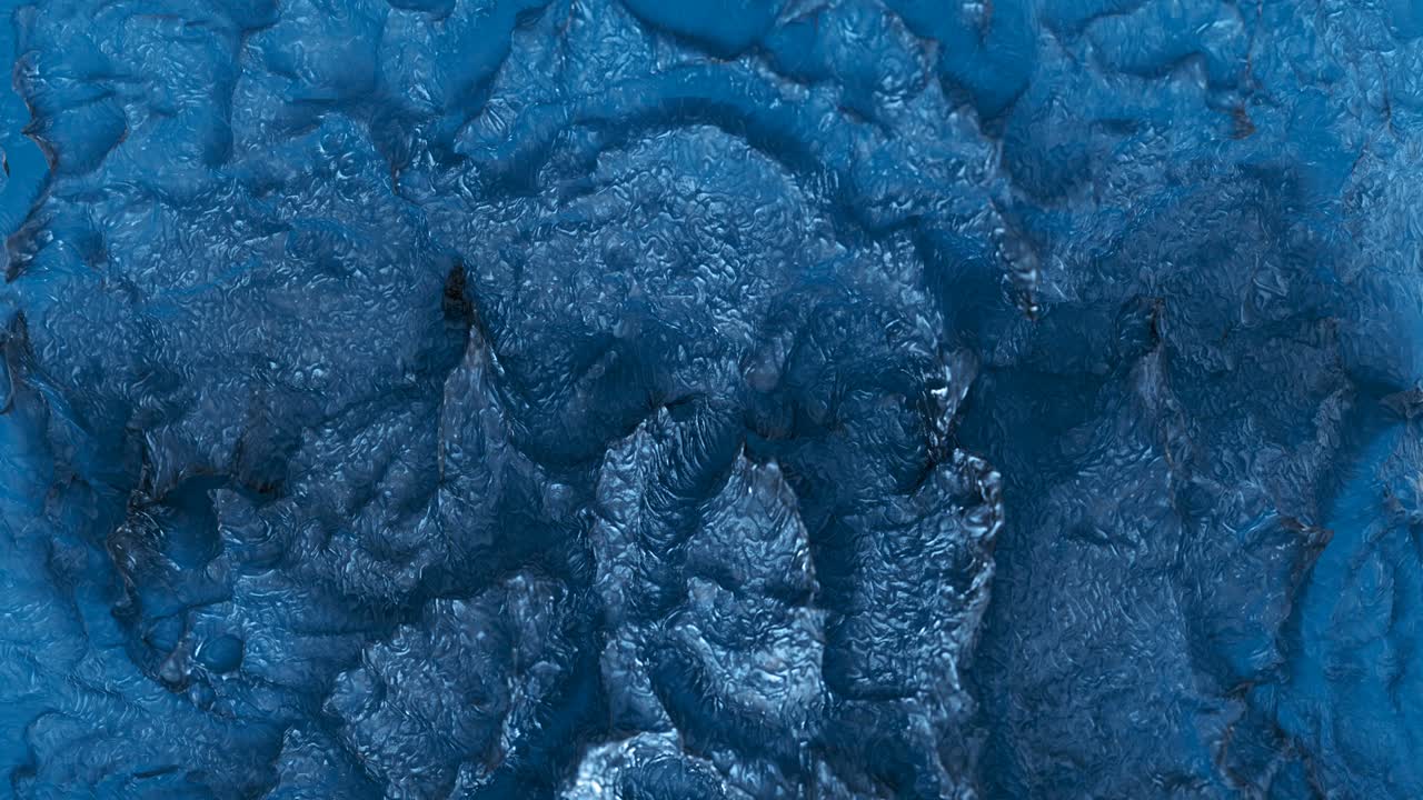 rocas de cristal azul bucle sin costuras animación de renderizado en 3d
