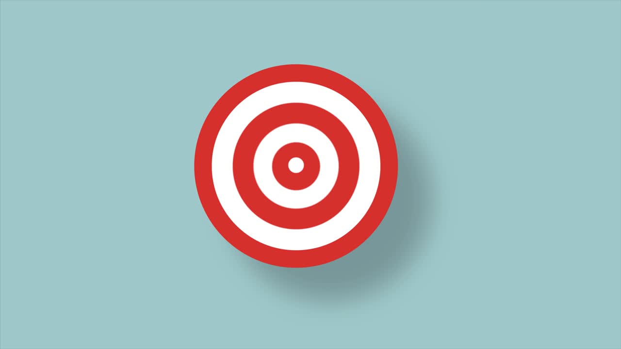 flecha golpeando el centro del objetivo - concepto de negocio de éxito