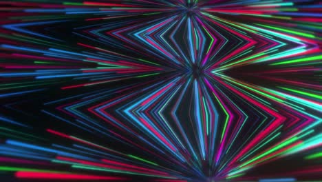 animation of cool neon shapes