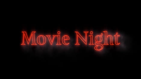 emerging orange movie night neon billboard 4k