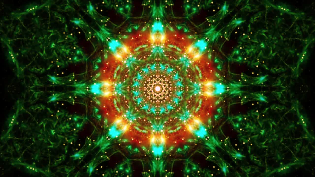 fondo del caleidoscopio fractal abstracto patrón fractal geométrico simétrico