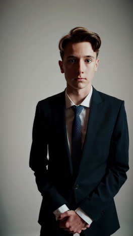 teenage boy in formal wear