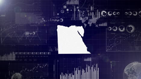 Unternehmenshintergrund-Des-Landes-Ägypten-Mit-Abstrakten-Elementen-Von-Datenanalysediagrammen.-Ich-Zeige-Ein-Technologisches-Video-Zur-Datenanalyse-Mit-Globus,-Wachstum,-Grafiken-Und-Statistischen-Daten-Des-Landes-Ägypten.