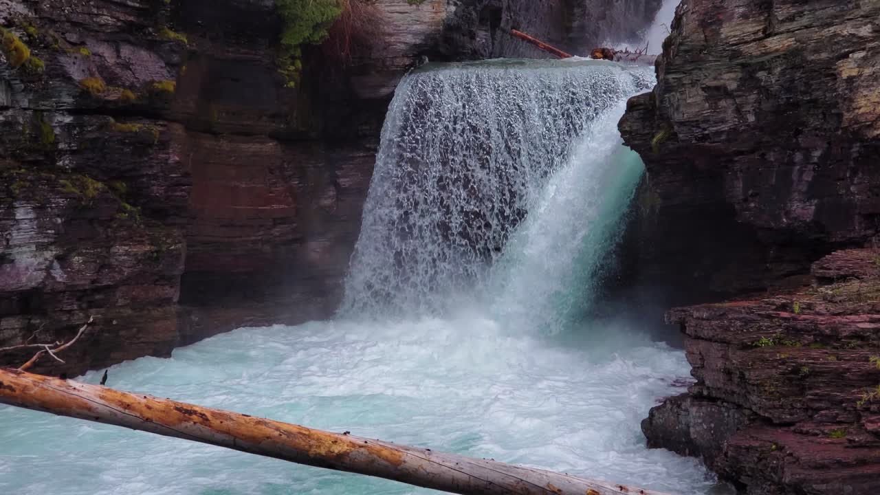 cataratas de santa maría, parque nacional de los glaciares, montana, ee.uu.