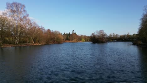 chateaugiron pond, brittany in france