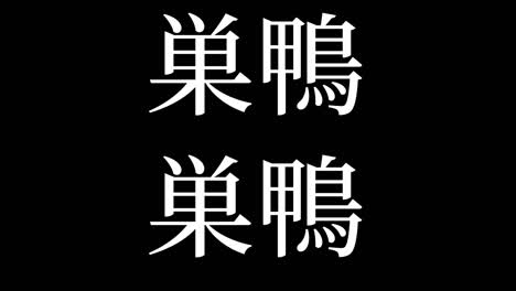 sugamo japan kanji japanese text animation motion graphics