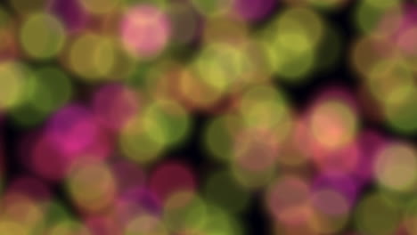 los círculos borrosos y coloridos abrazan la belleza abstracta.
