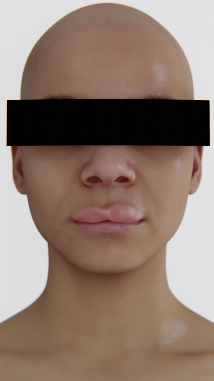 Órgãos afetados por angioedema em vídeo de Raio-X vertical | Indicação de angioedema em vídeo HD de Raio-X vertical | Angioedema