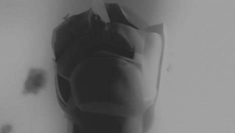 broken mannequin head shells in xray