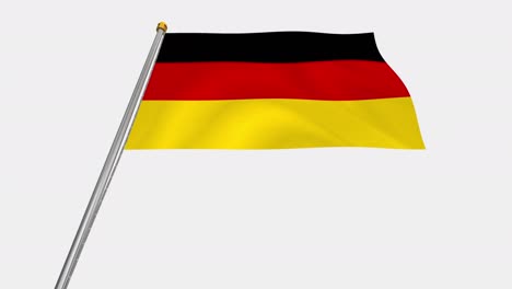 deutsche flagge schwankt im wind - alphachannel_269.mov