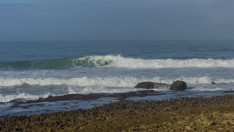 Coxos-bay-in-Ericeira,-is-part-of-the-world-surf-reserve-in-Ericeira-Portugal