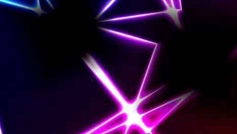 abstract blue purple tech glowing neon lines video animation