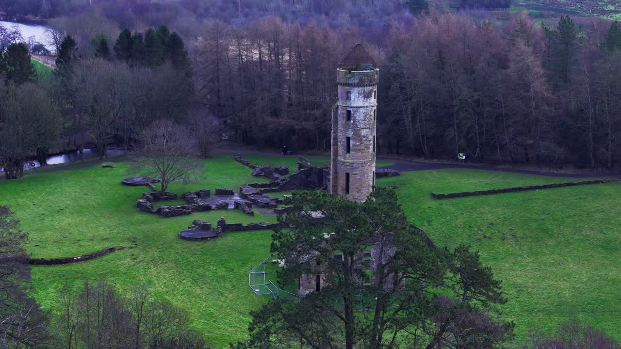 Aerea, Rovine di castelli storici, Paesaggi di parchi, Eglinton Kilwinning.