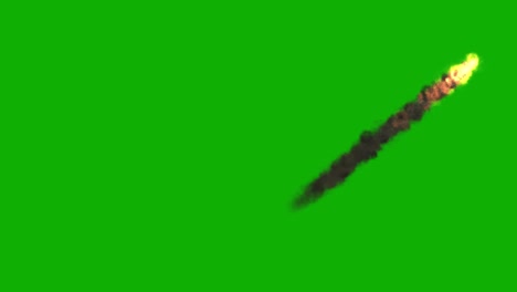 gráficos de movimiento de corriente de fuego rebotante con fondo de pantalla verde